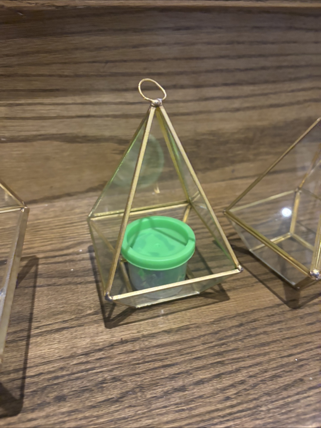 Cone Glass Terrarium Geometric Planter - photo 2