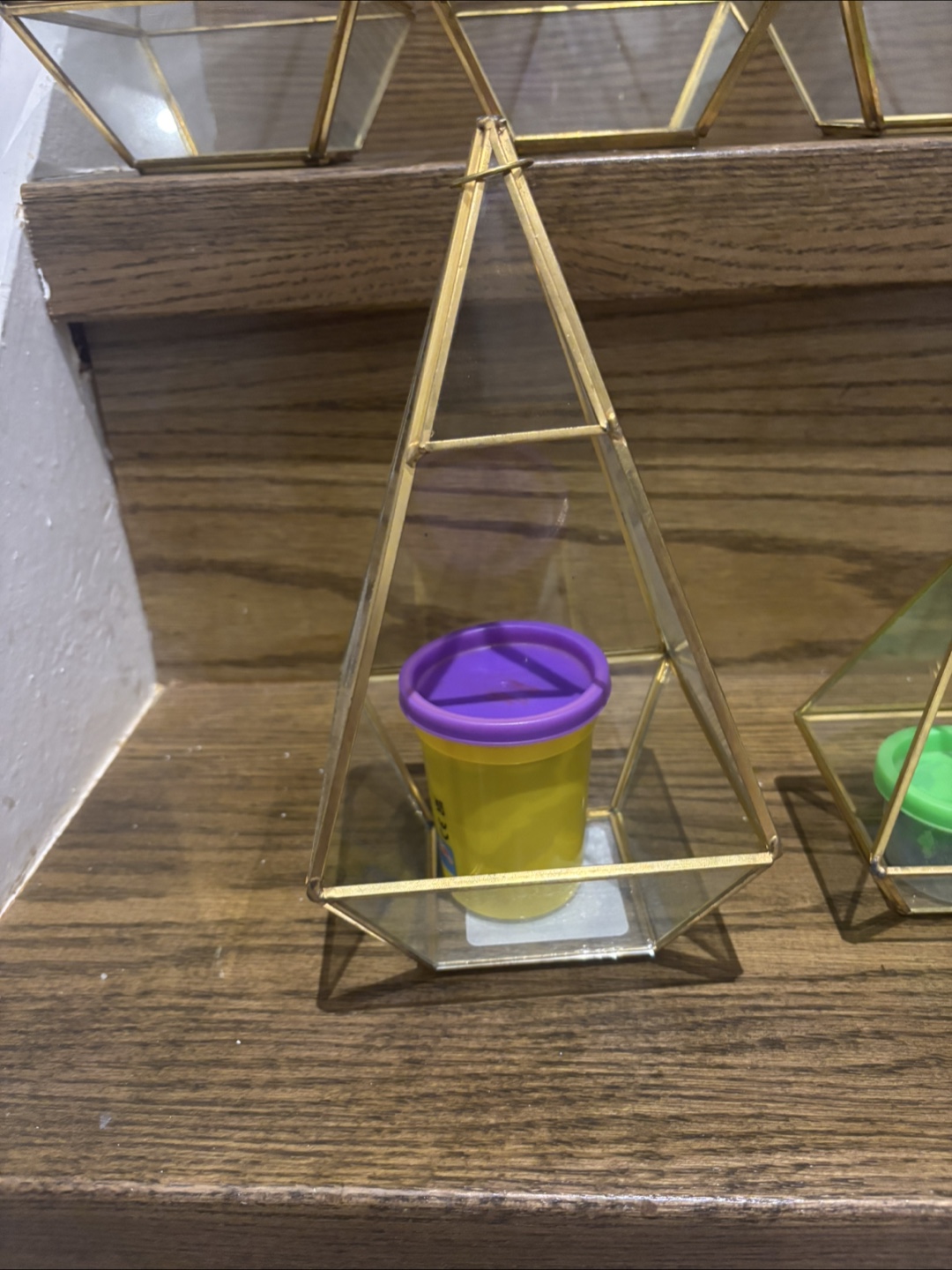 Cone Glass Terrarium Geometric Planter - photo 3