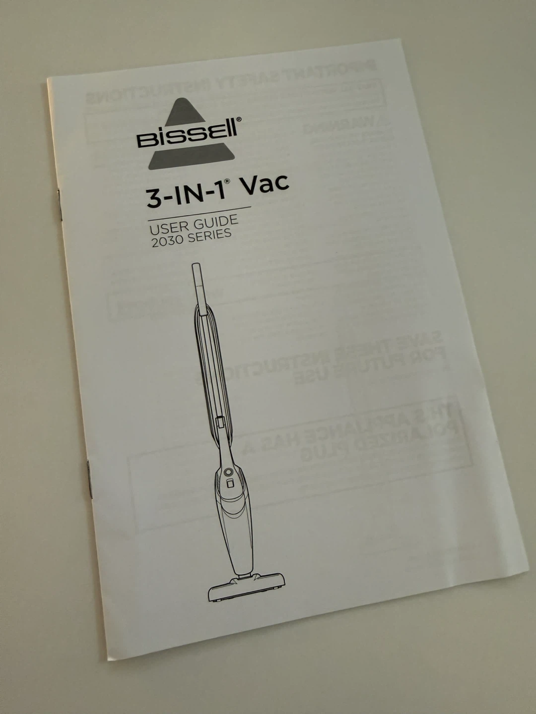 Bissell 3-in-1 Vac 2030 Series - photo 5