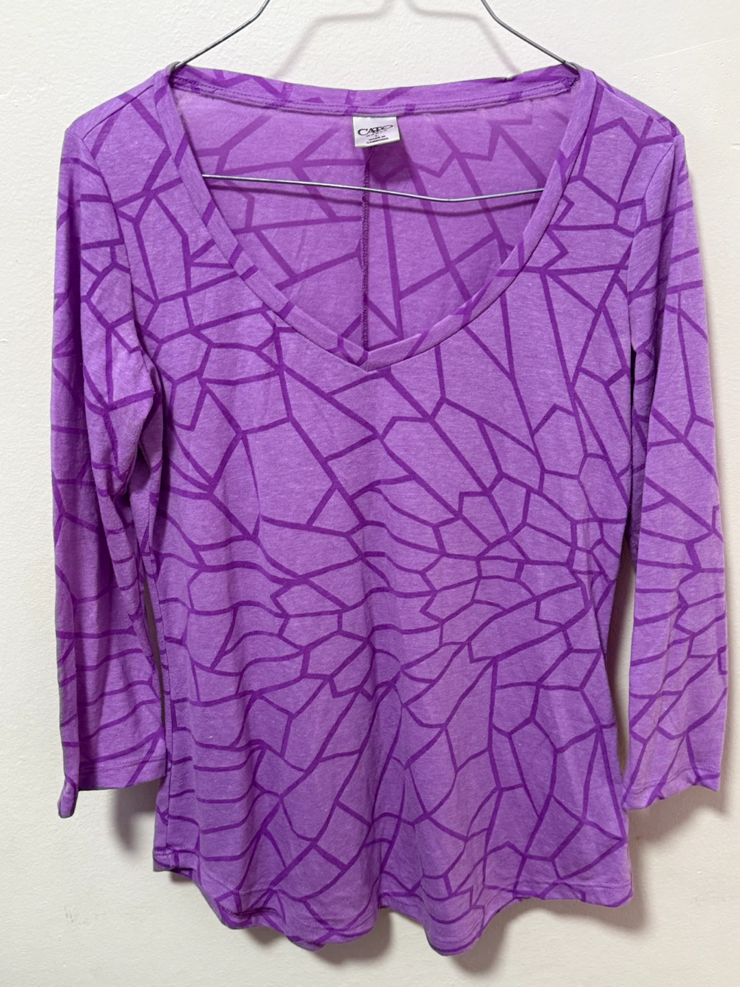 Cato Woman Purple Long Sleeve Top - Size L