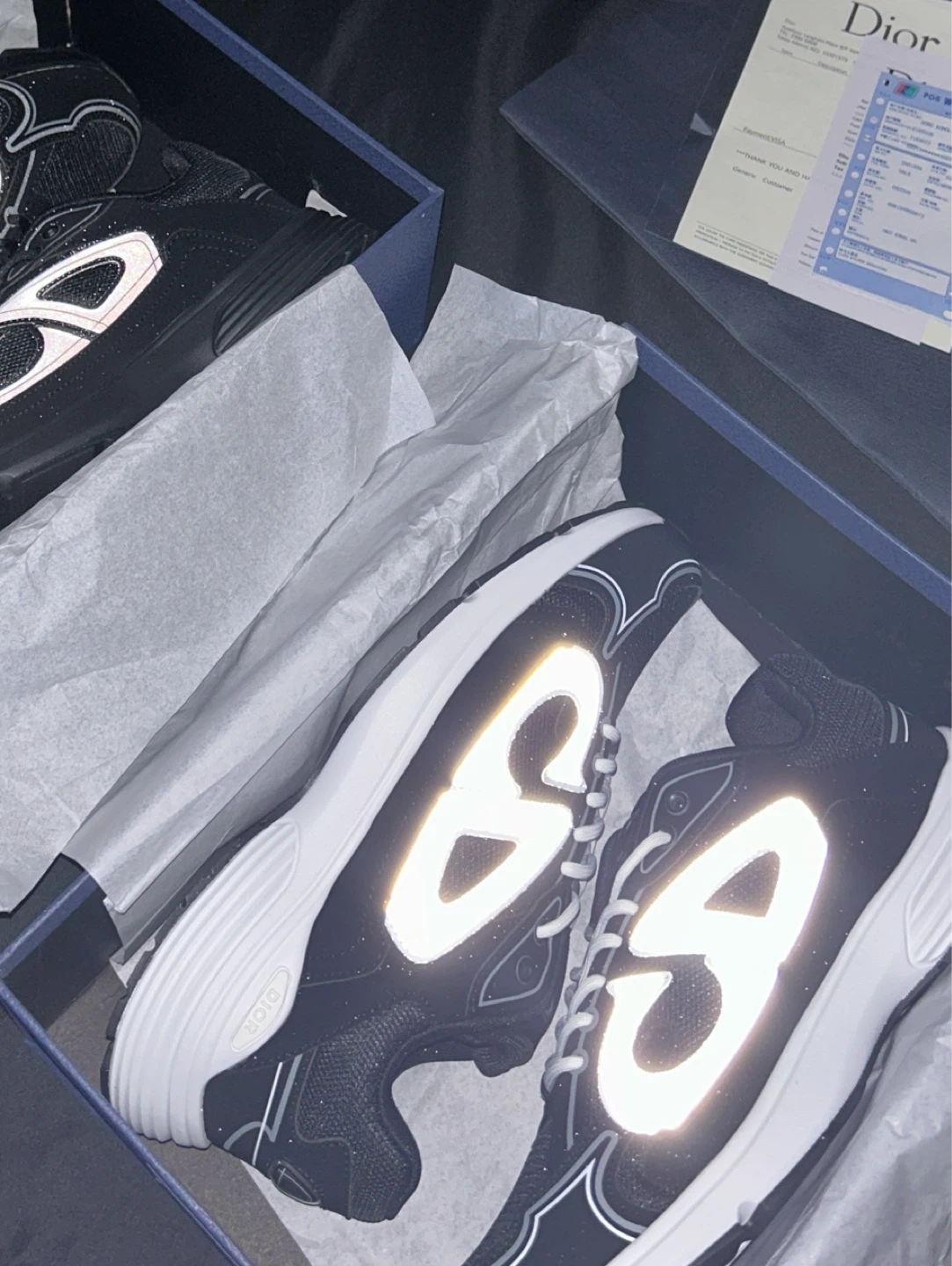 Dior B30s Black & White (Reflective)