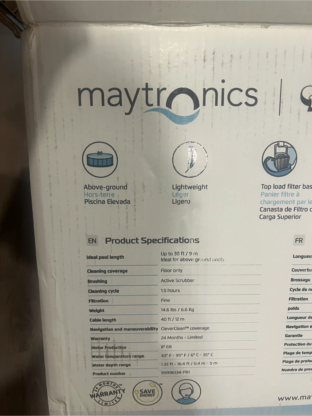 Above Ground vacuum -Maytronics Dolphin Premium 10 Pool Cleaner - photo 3