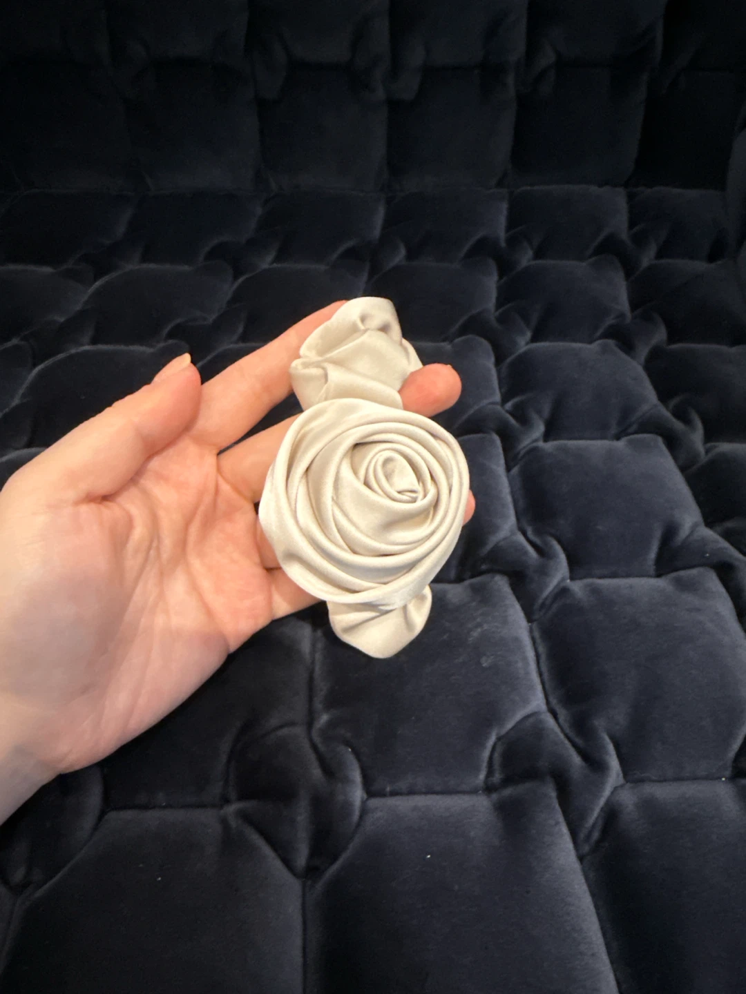 New Silk Rose Scrunchie
