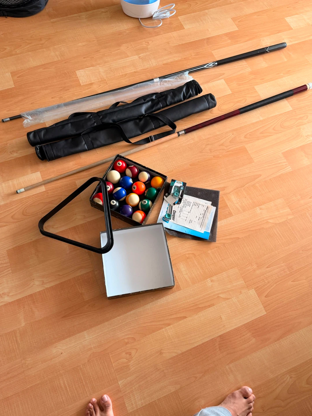 Pool Ball Set with Cues and Cases - photo 2