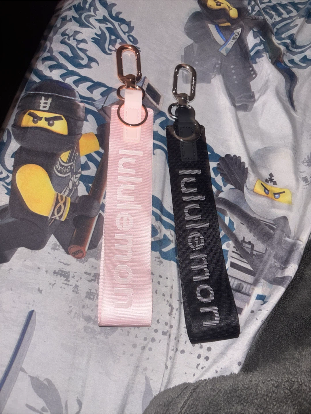 Lululemon Keychain Fob Set - Pink & Black