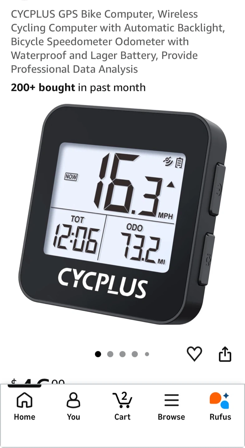 CYCPLUS GPS Bike Computer Wireless Cycling Computer - photo 2