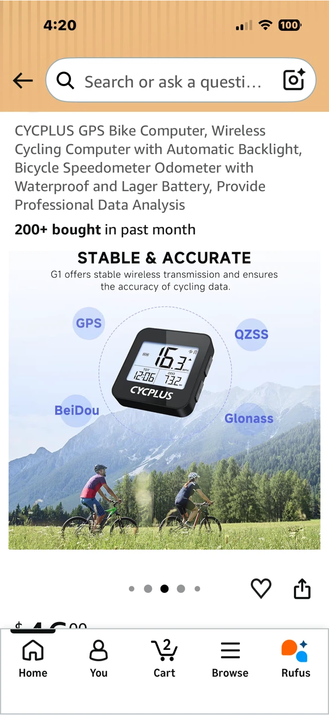 CYCPLUS GPS Bike Computer Wireless Cycling Computer - photo 4