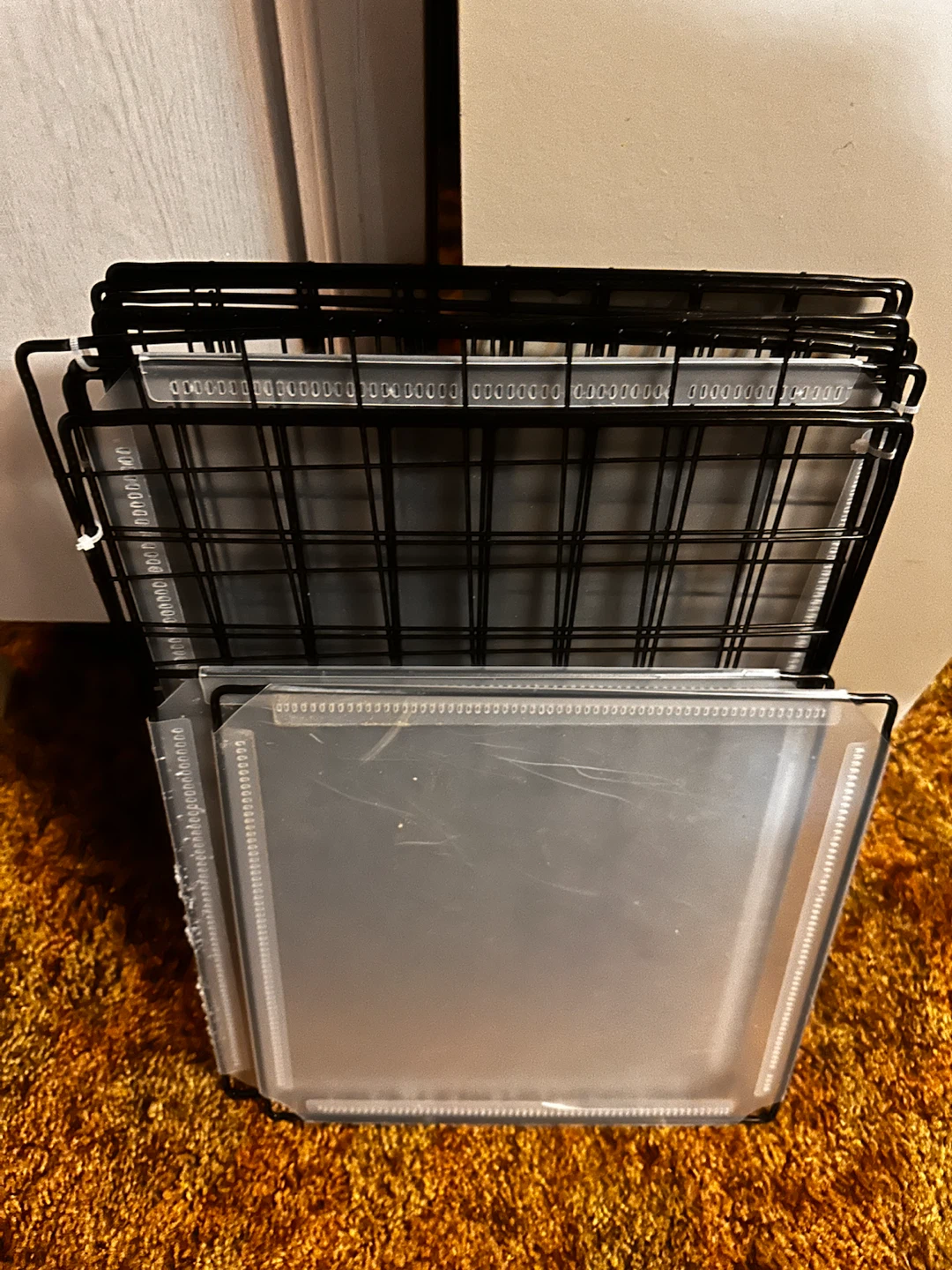 Dog Playpen with Connectors and Trays