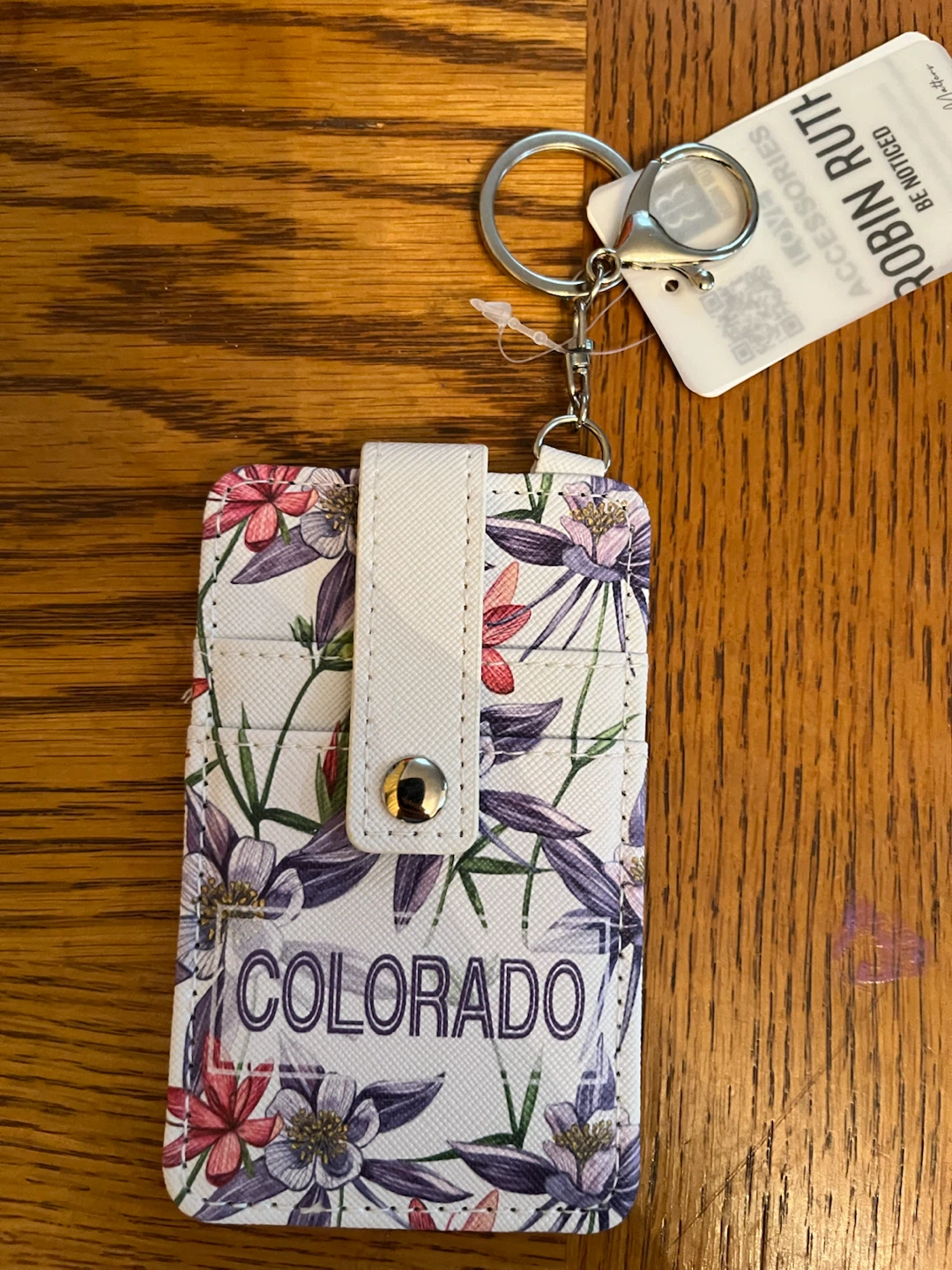 Robin Ruth Colorado Card Holder Keychain