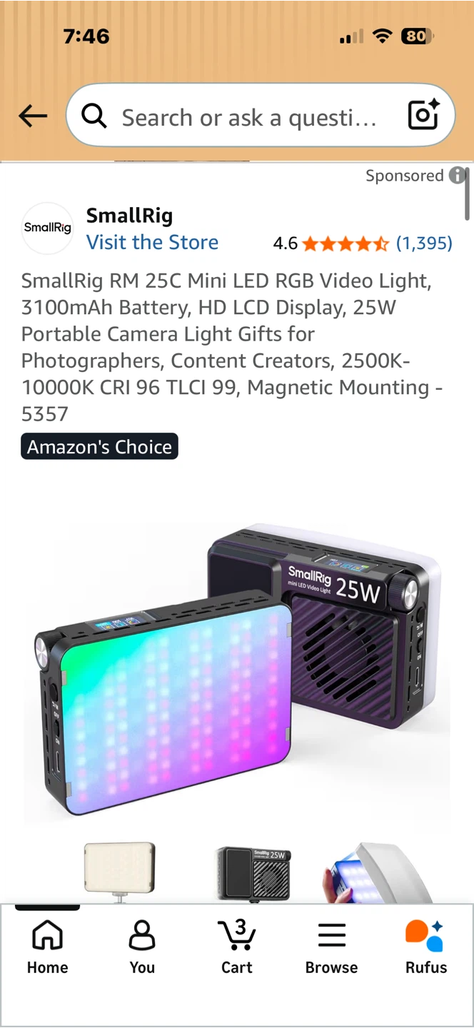 SmallRig RM 25C Mini LED RGB Video Light - photo 2