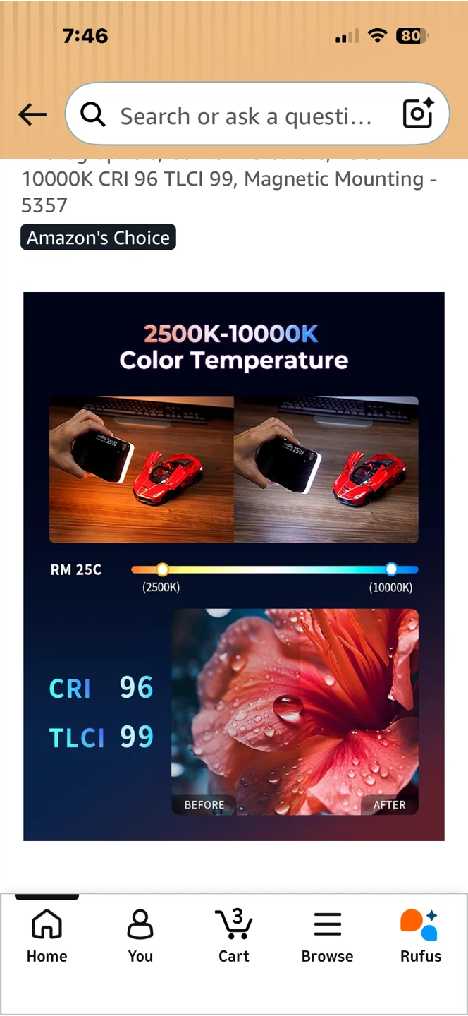 SmallRig RM 25C Mini LED RGB Video Light - photo 3