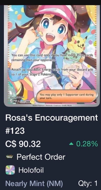 Selling Pokémon card