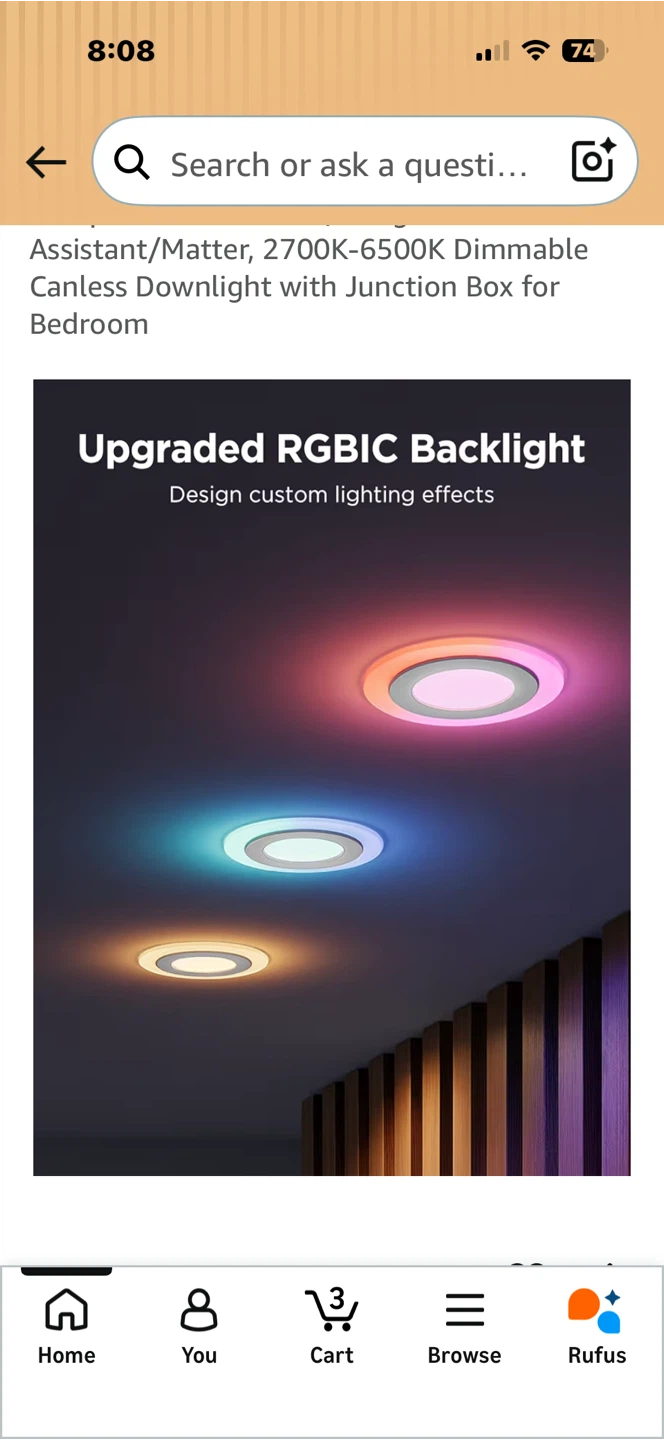 Govee Smart Recessed Pot Lights - 4 Inch, 4 Pack - photo 4