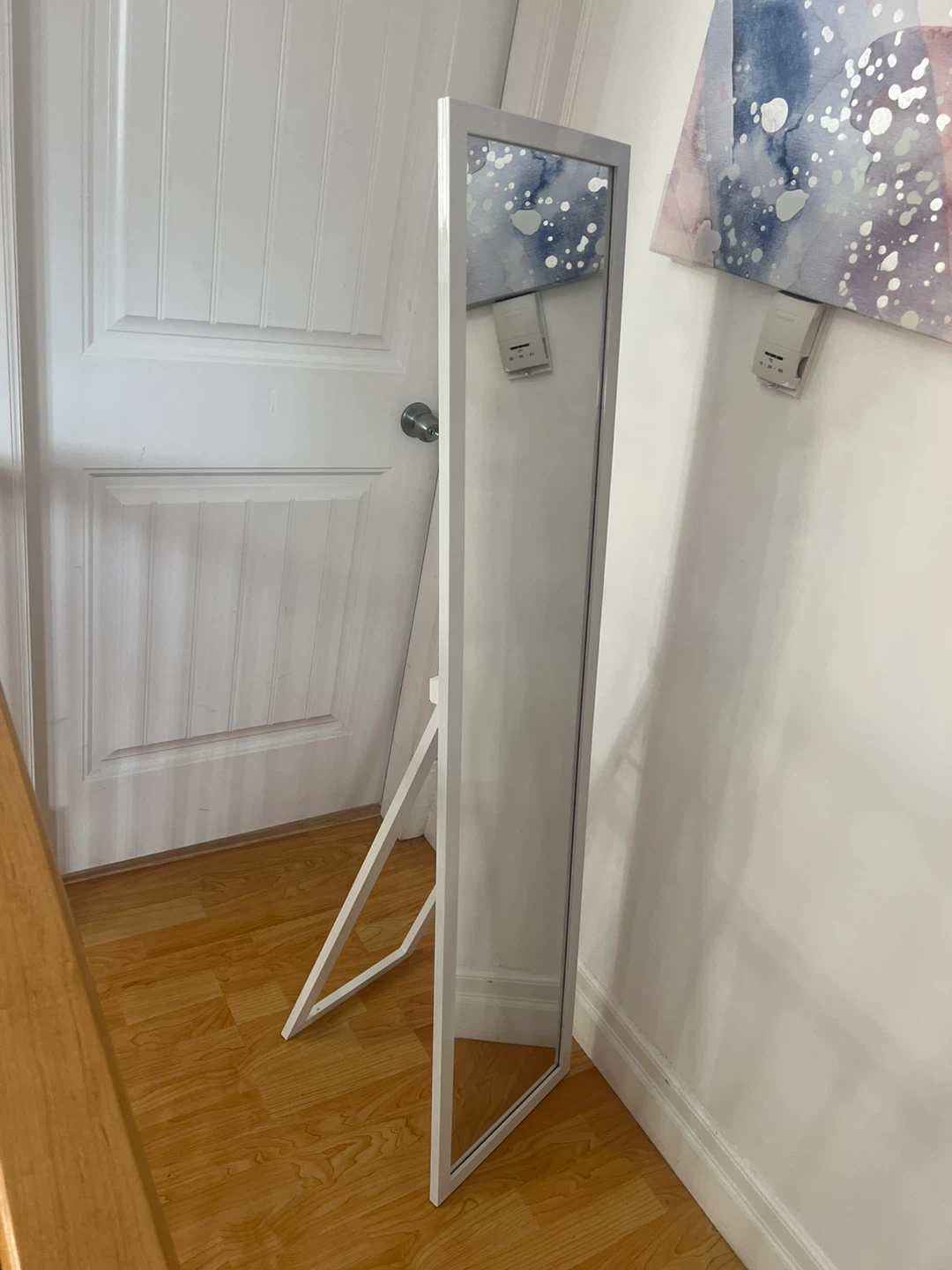 White Full Length Standing Mirror - photo 2