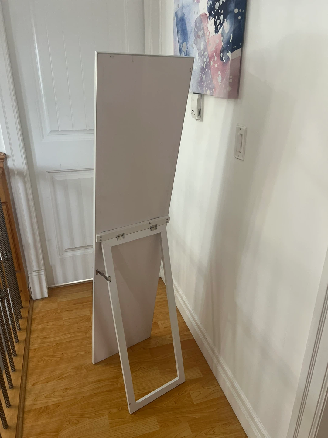 White Full Length Standing Mirror - photo 3