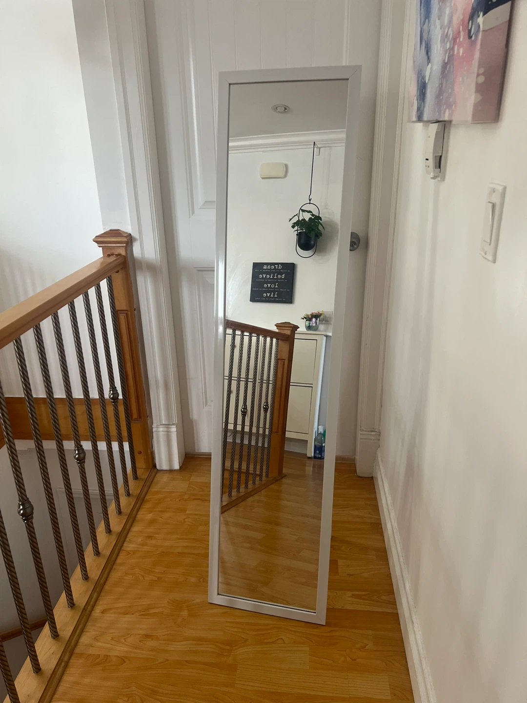 White Full Length Standing Mirror