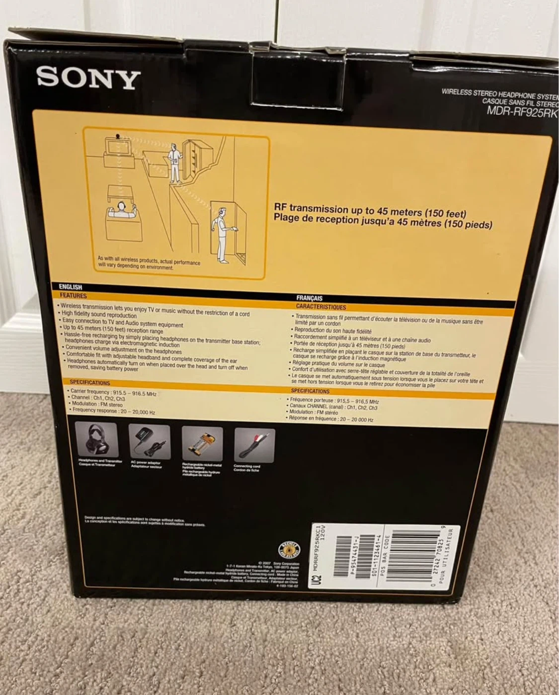 Sony MDR-RF925RK Wireless Stereo Headphones - photo 2