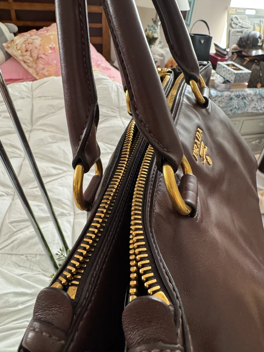 Prada Brown Leather Satchel Handbag - photo 3