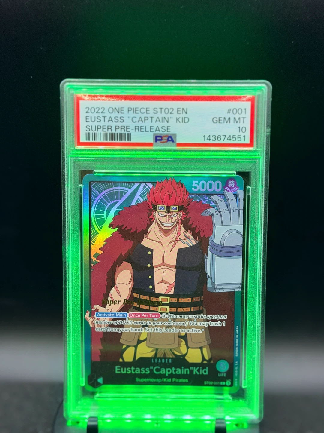 2022 One Piece ST02 EN Eustass "Captain" Kid Trading Card - photo 2