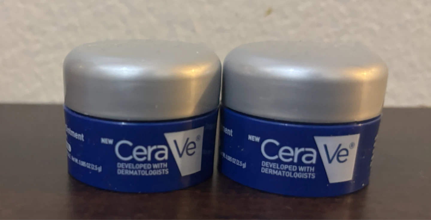 NEW- Lot of 2-Travel Size CeraVe Ointment - 2.5g
