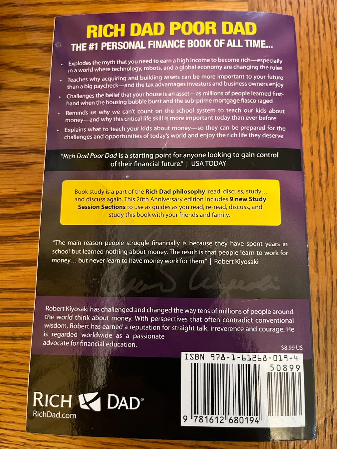 Rich Dad Poor Dad by Robert T. Kiyosaki Personal Finance Book - photo 2