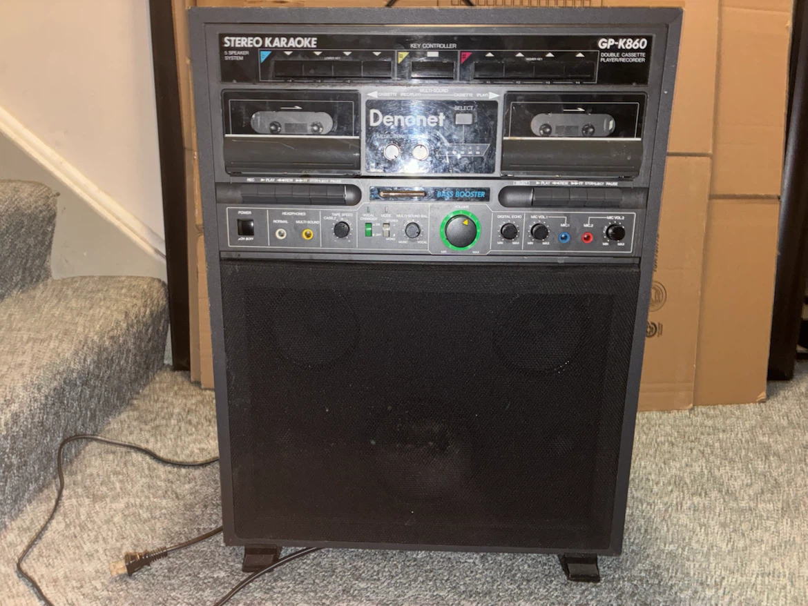 Denonet GP-K860 Stereo Karaoke Double Cassette Player/Recorder