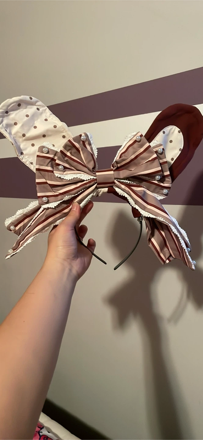 Bunny Ear Headband with Bow - photo 2