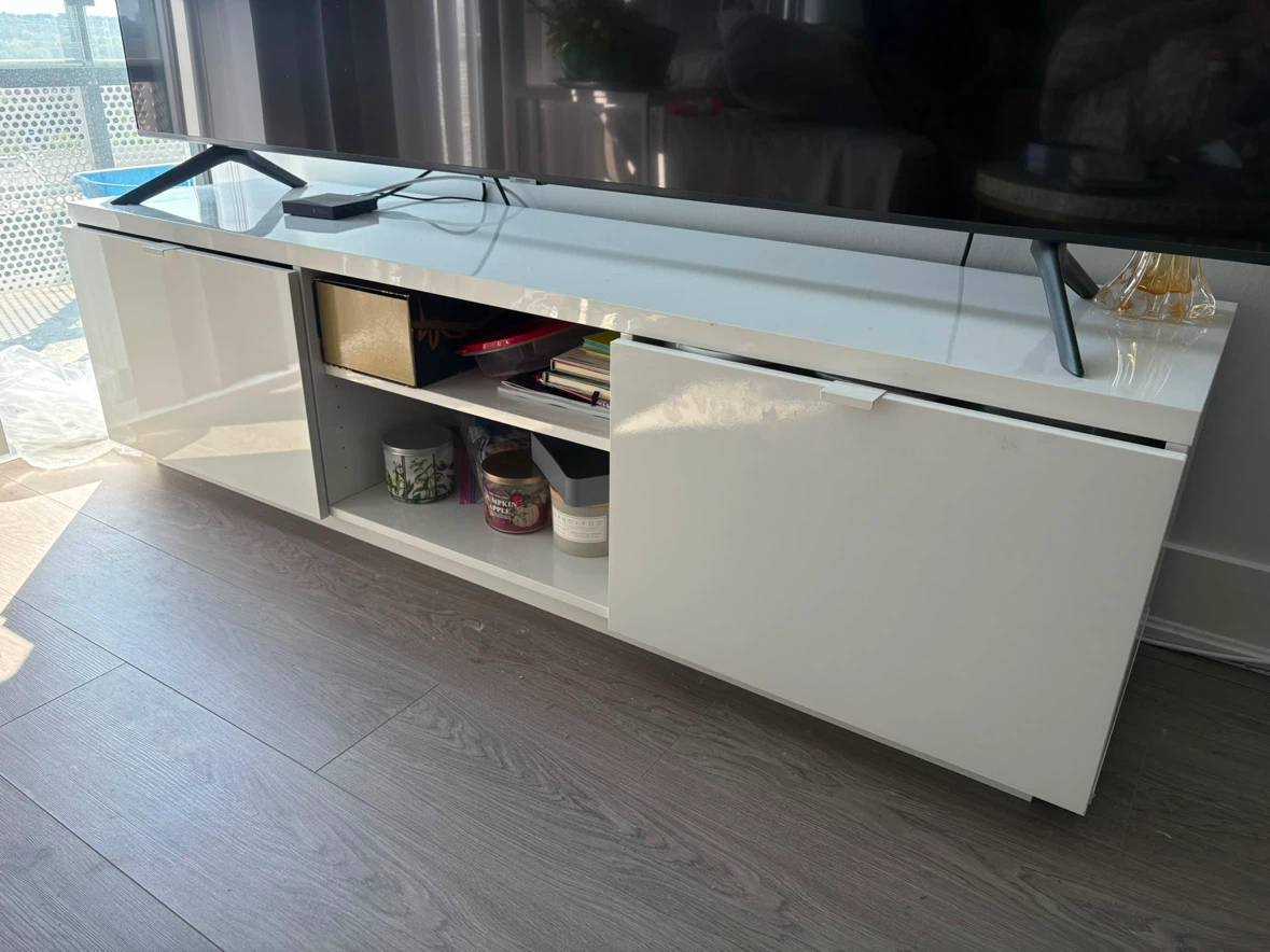 White TV Stand