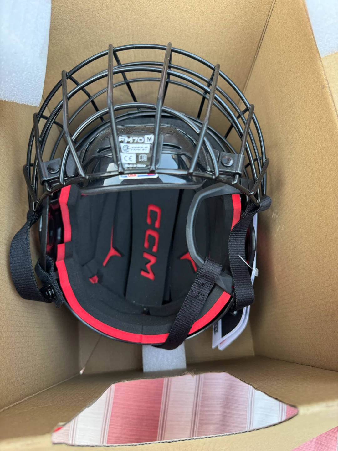 CCM Tacks 70 Hockey Helmet - Medium - Black - photo 4