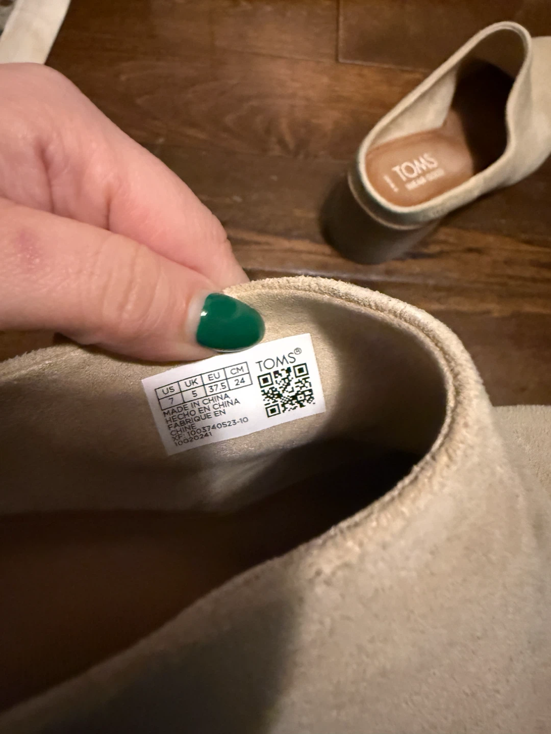 TOMS Women's Tan Suede Mule Clogs Size 7 - photo 3