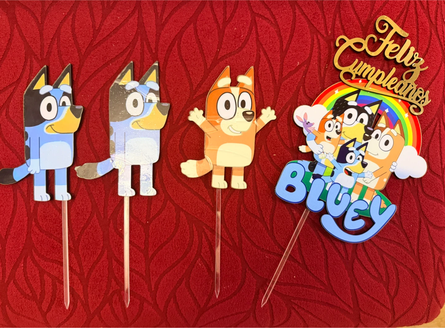 Bluey Cake Topper Set