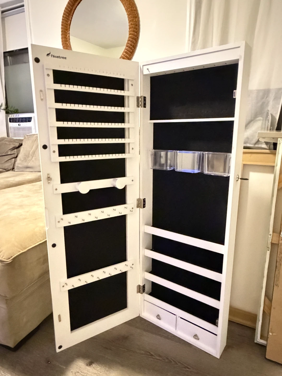 Jewelry Cabinet with Full-Length Mirror - photo 2