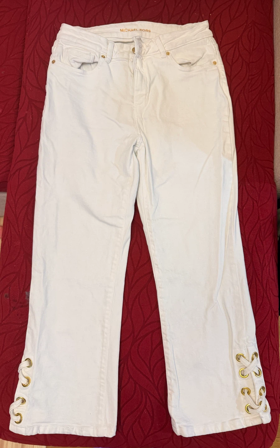 Michael Kors White Cropped Jeans
