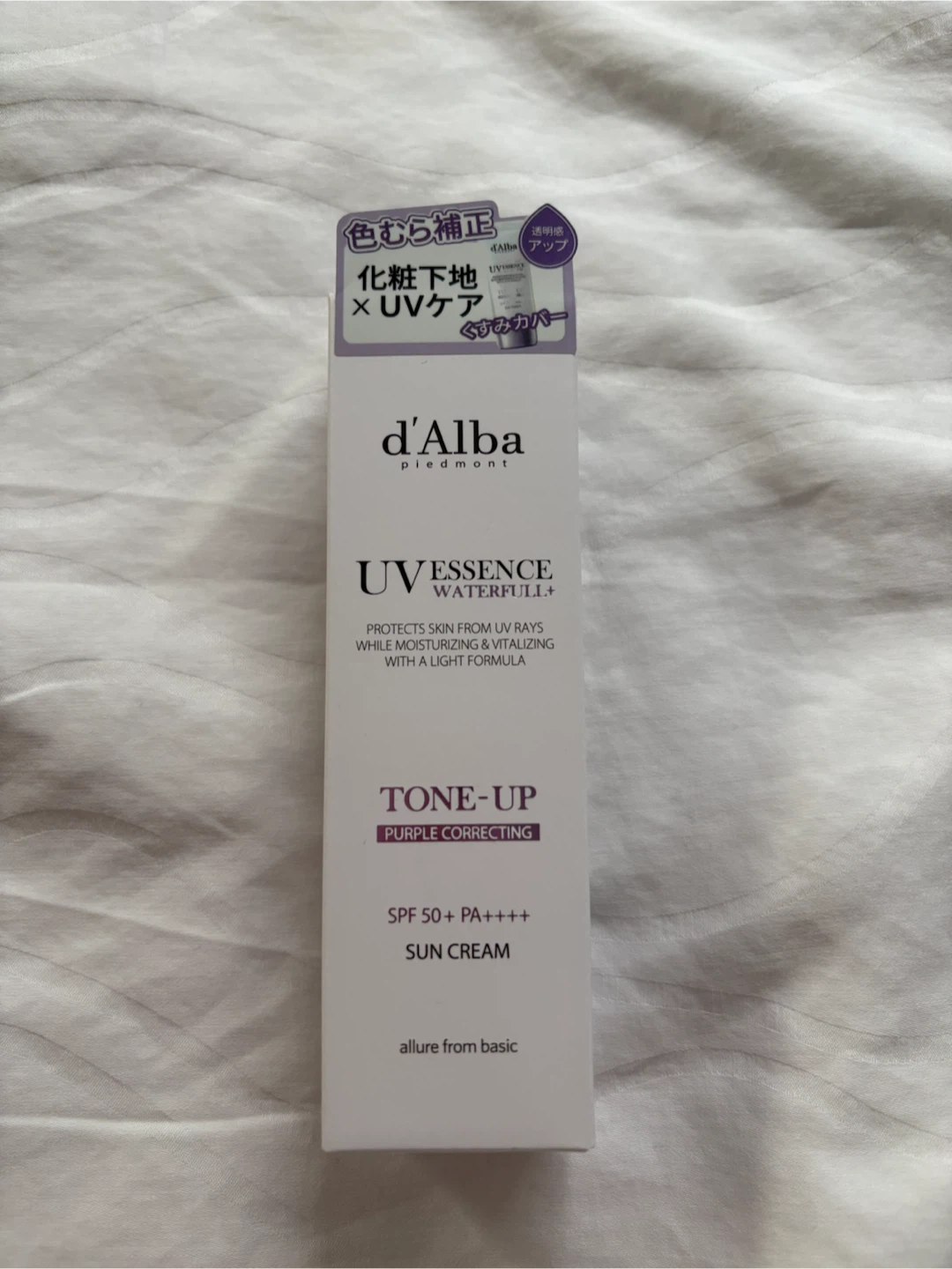d'Alba UV Essence Waterfull+ Tone-Up Sun Cream SPF 50+ PA++++