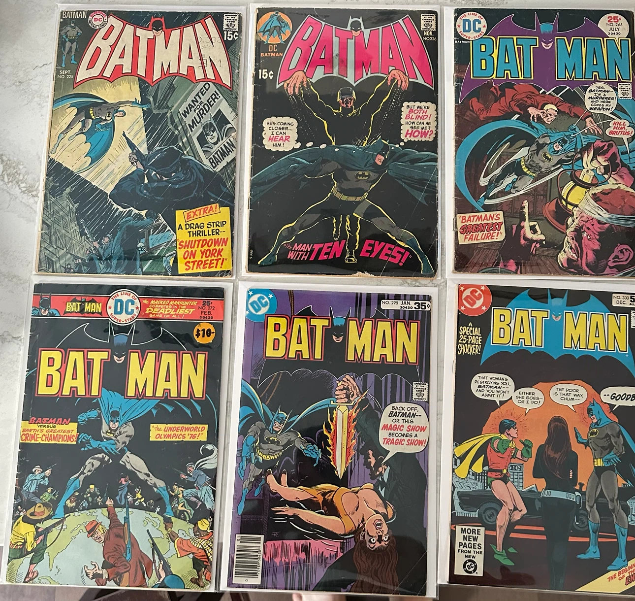 Collection of Batman Comic Books (Batman & Detective  Series)