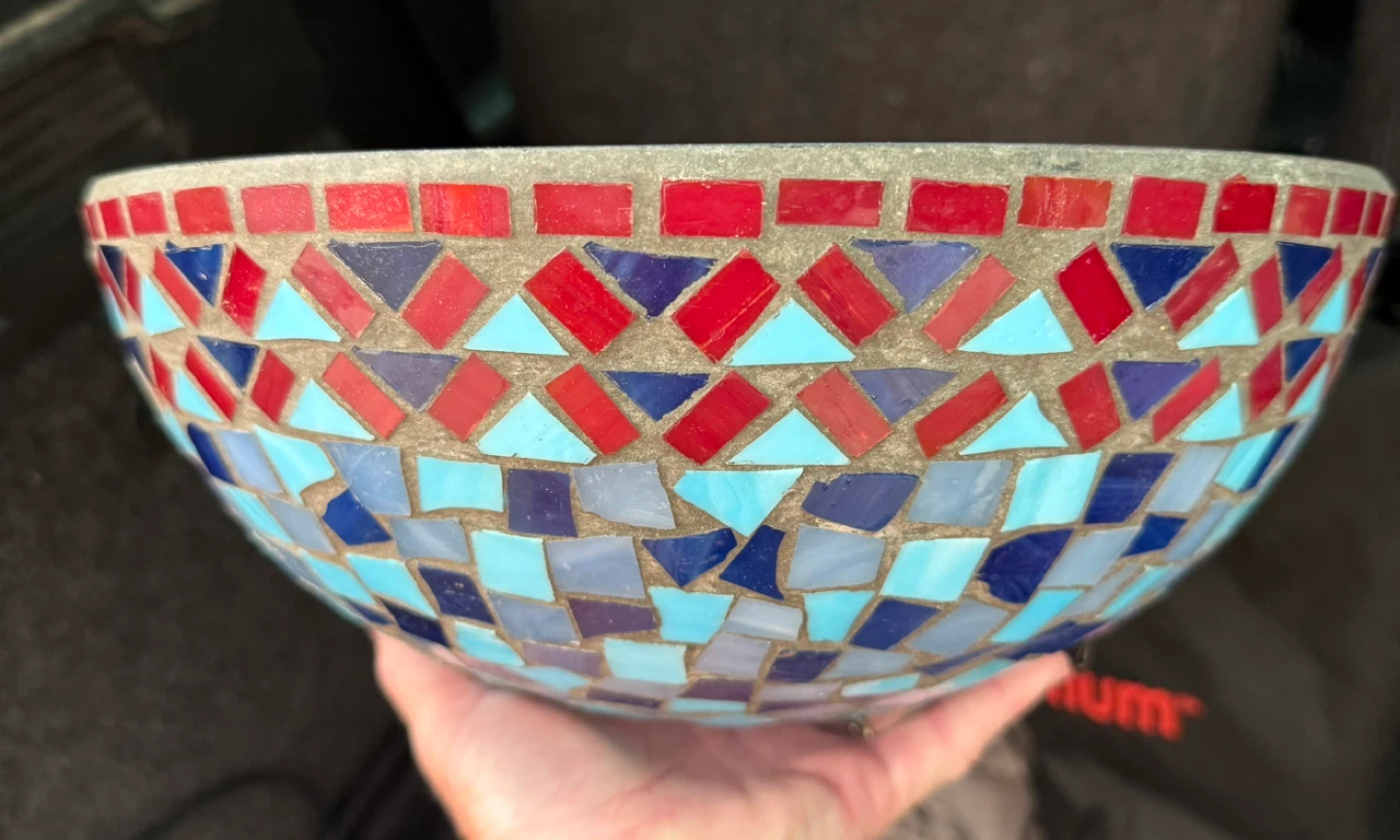 Mosaic Glass Bowl