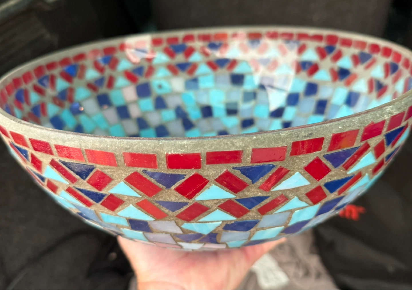 Mosaic Glass Bowl - photo 2