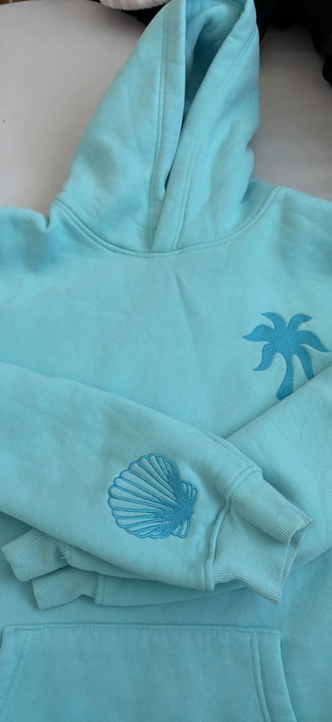 Pink Palm Puff Hoodie - photo 2