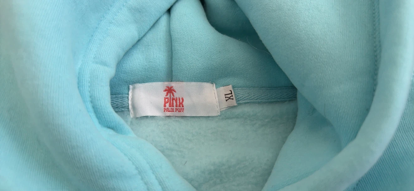 Pink Palm Puff Hoodie - photo 3