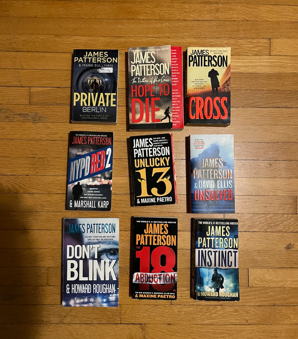 Collection of James Patterson Books