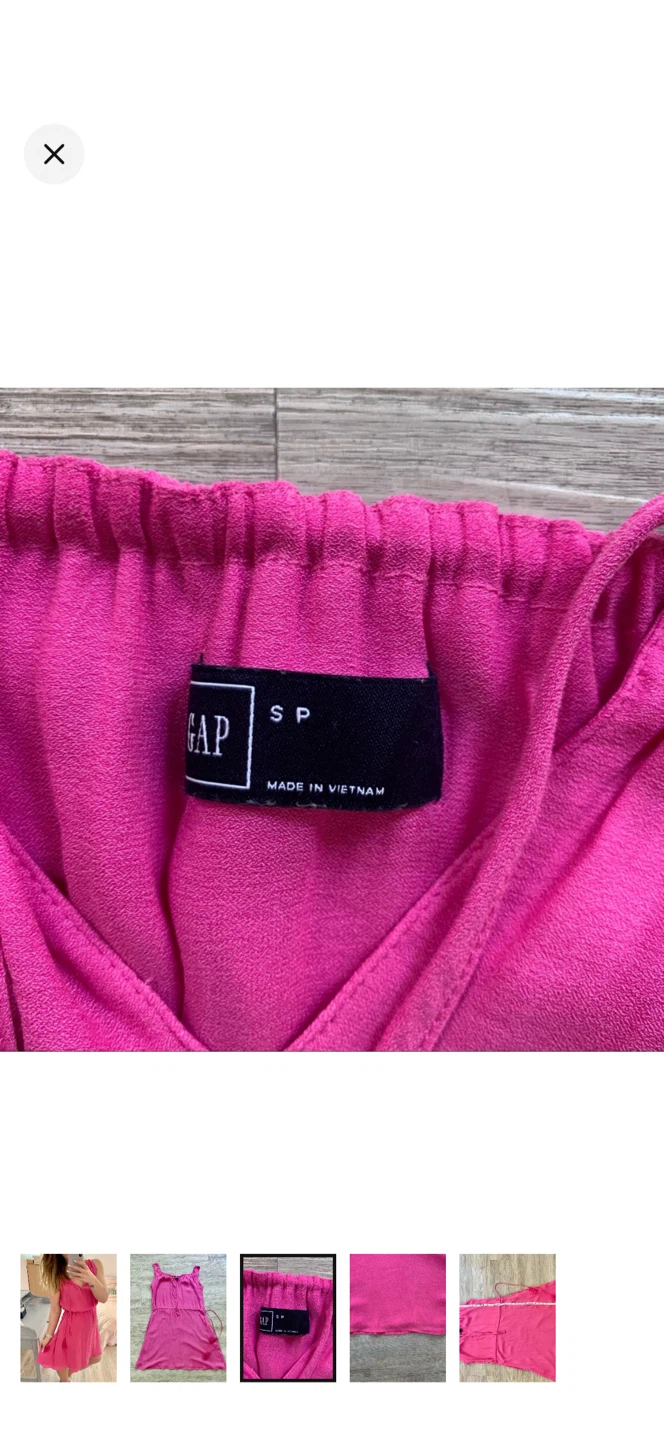 Gap Pink Dress with Tie Waist - photo 2