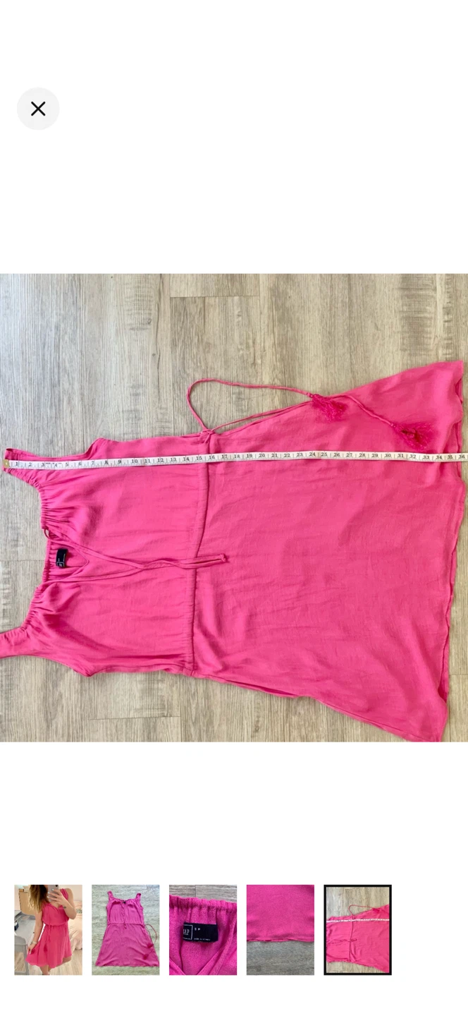 Gap Pink Dress with Tie Waist - photo 4