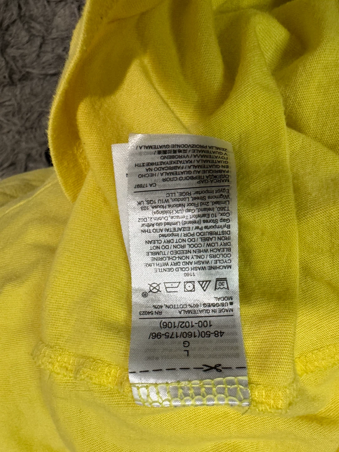 Gap Yellow T-Shirt - Size L - photo 4