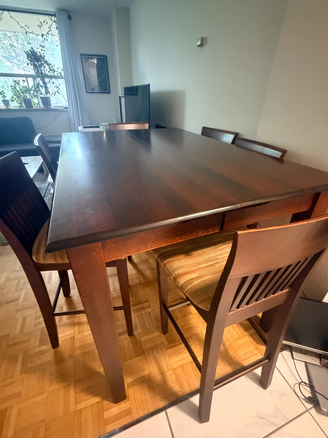 Dining Set – Seats 8 – Shermag Counter-Height Made in Canada - photo 4