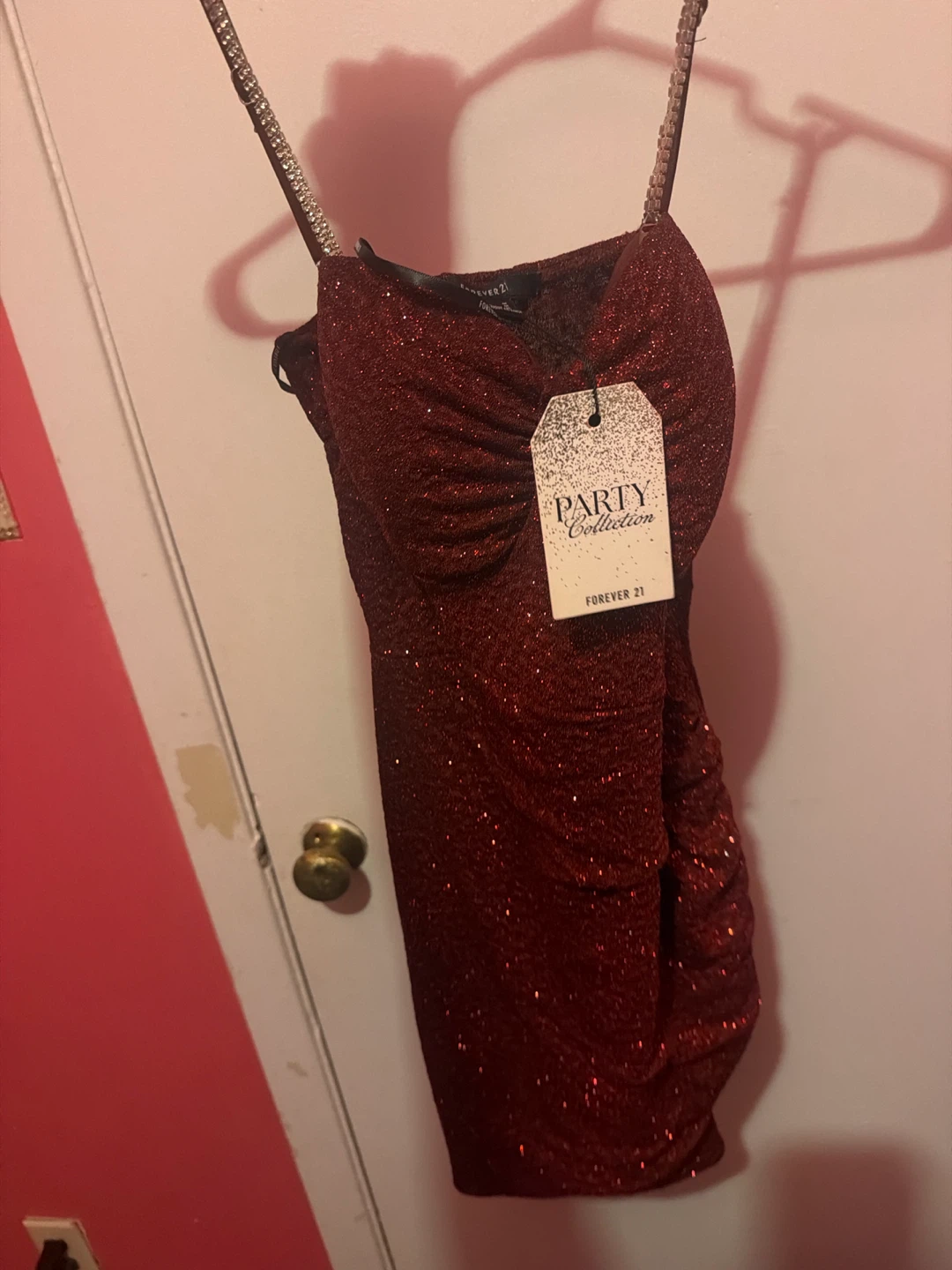 Forever 21 Ruched Sparkle Party Dress