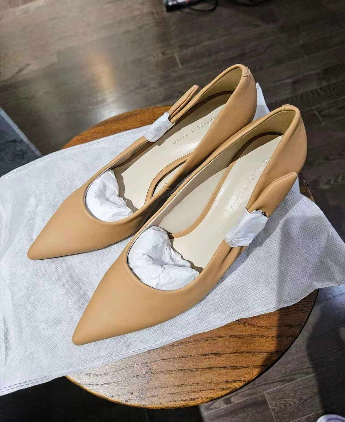 CHARLES & KEITH Tan Pointed Toe Heels - NEED TO SELL EVERYTHING - photo 2