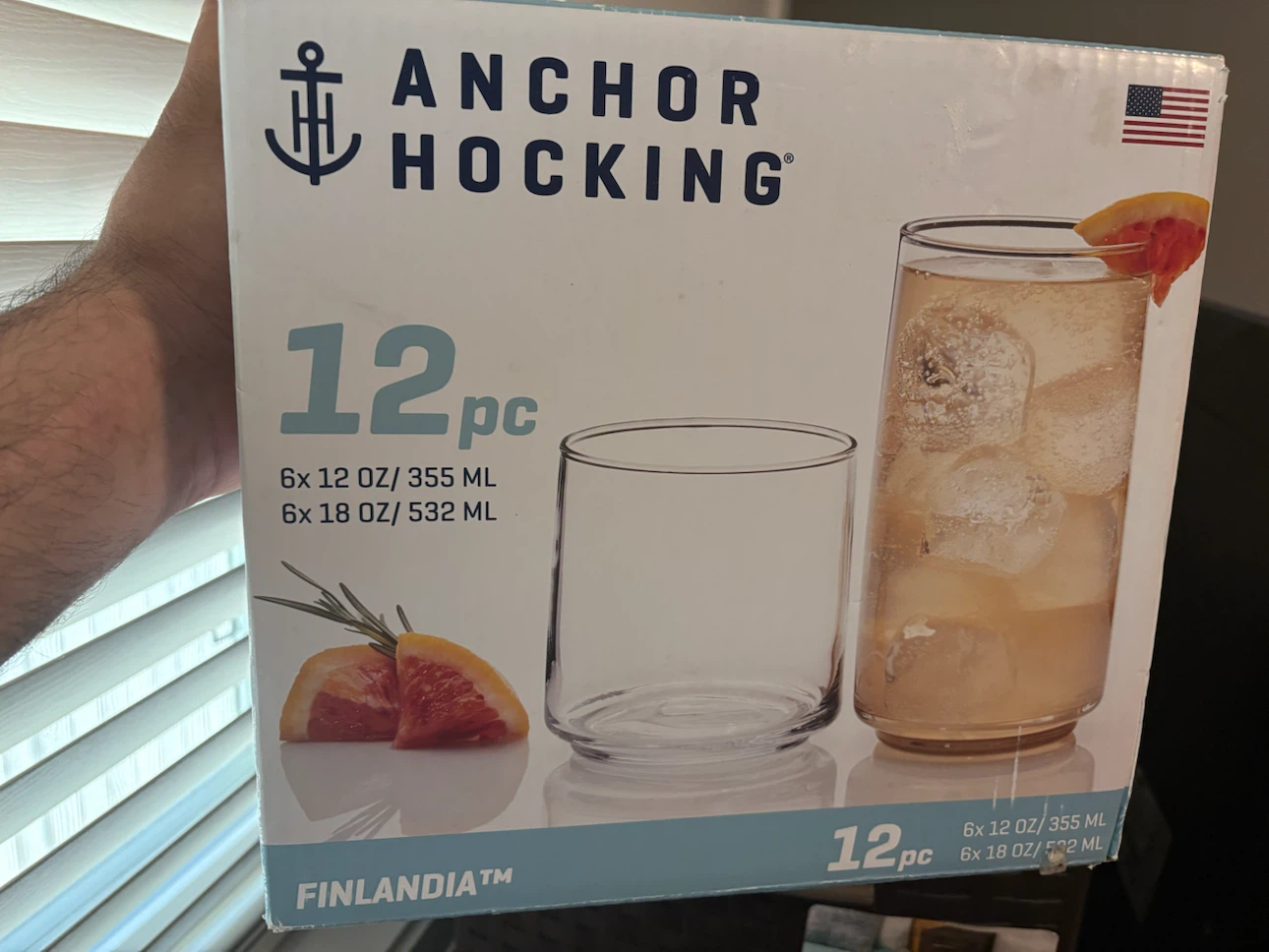 Anchor Hocking Finlandia 6 Piece Glass Set