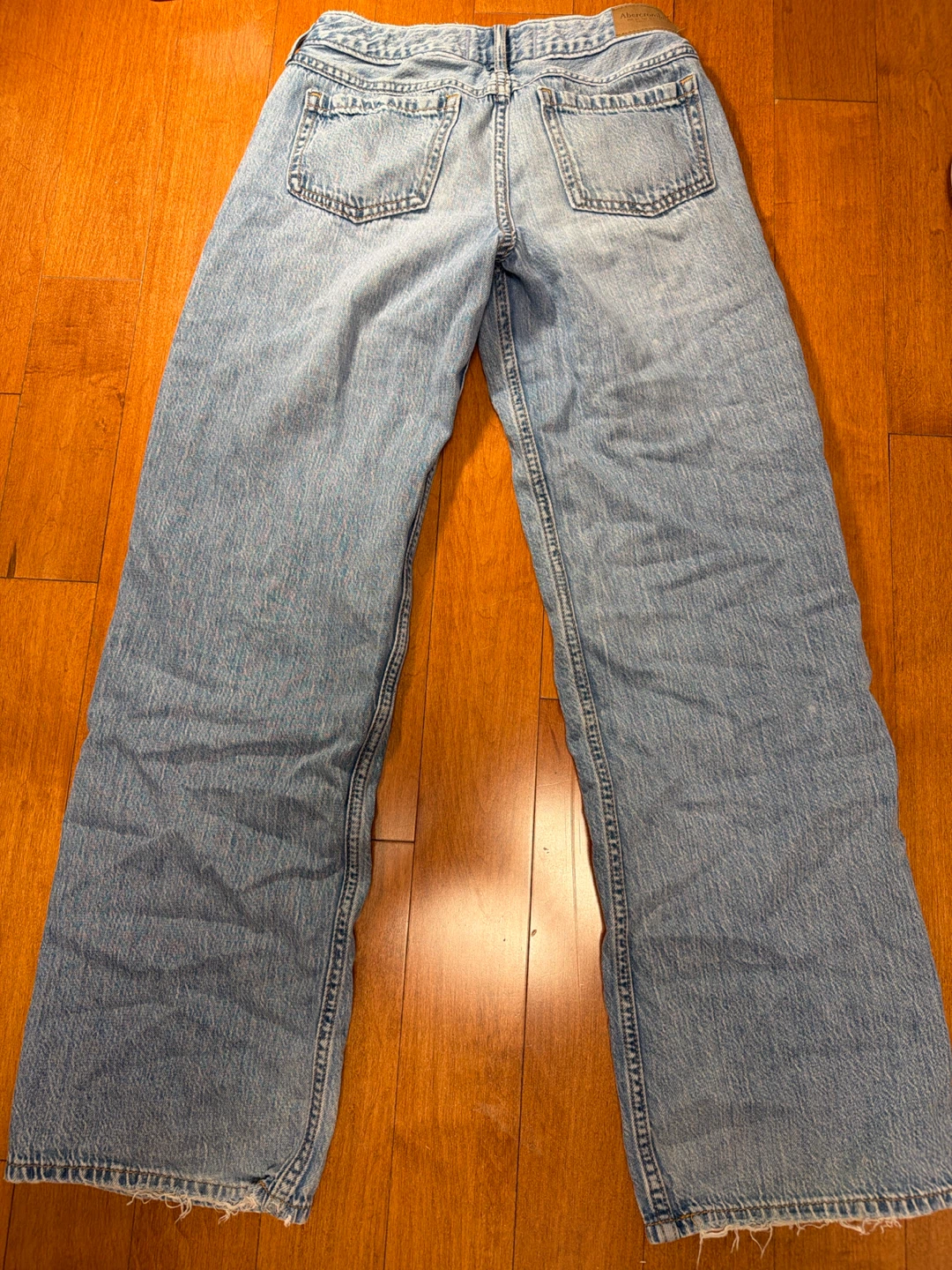 Abercrombie & Fitch Light Wash Wide Leg Jeans - photo 2