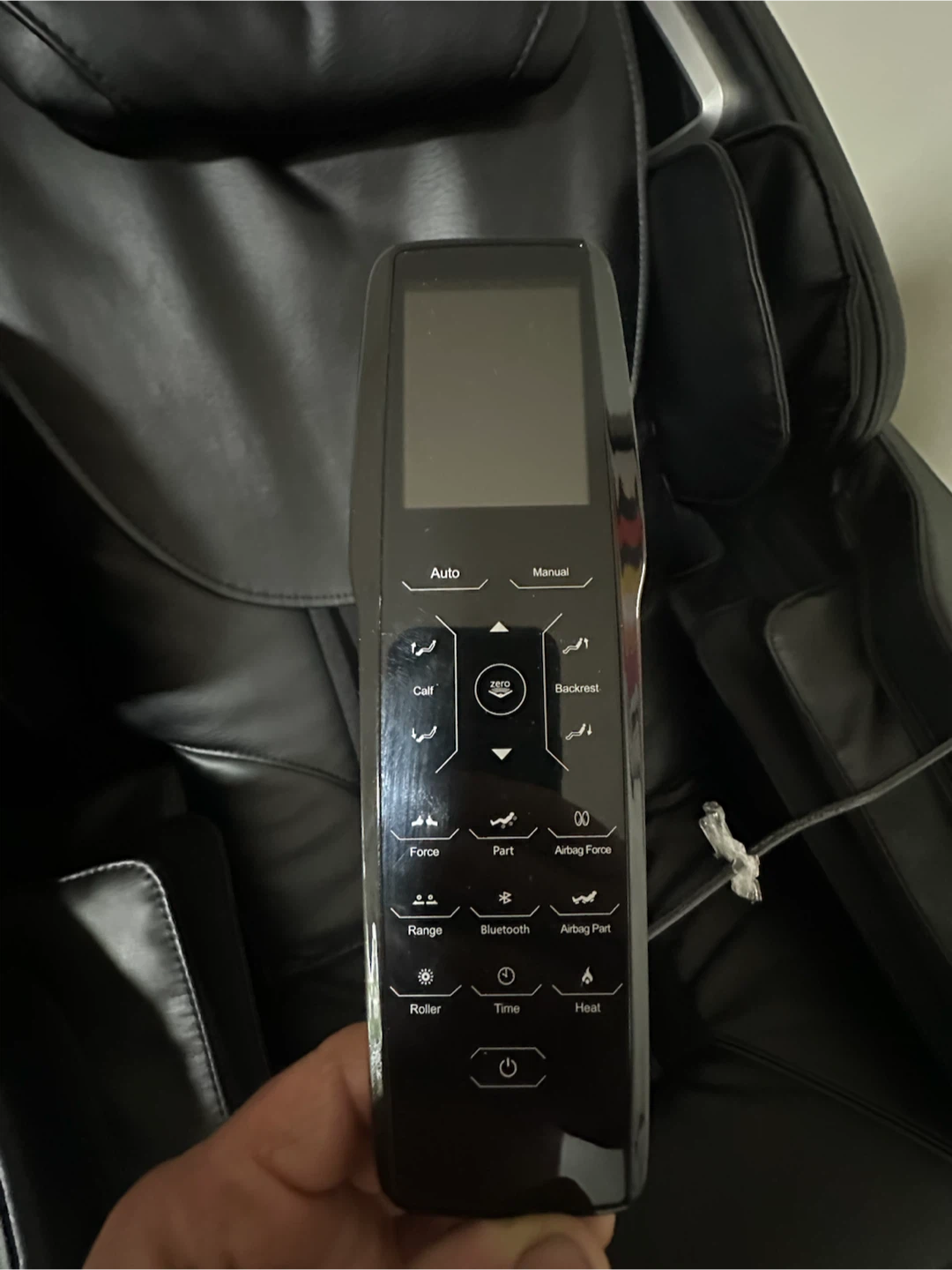 Black Leather Massage Chair - photo 2