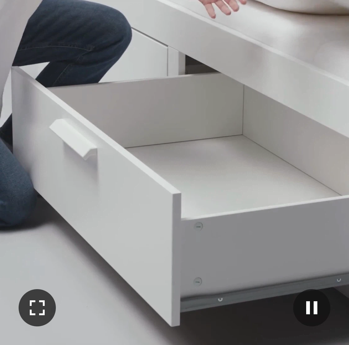 IKEA BRIMNES Daybed Frame with 2 Drawers - White, Twin - photo 4